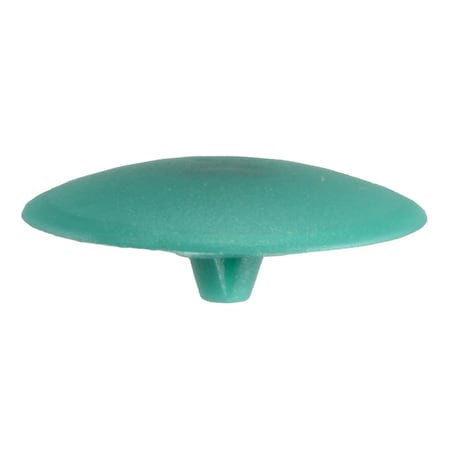 Midwest Fastener Screw Cap, #10 Dia, Green, Plastic 20 PK 32835
